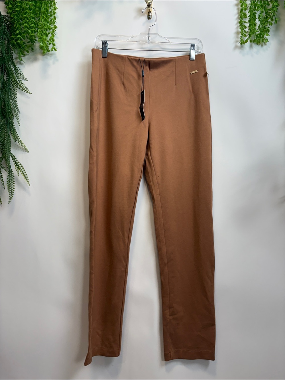 Tahari Brown Straight Leg Pants